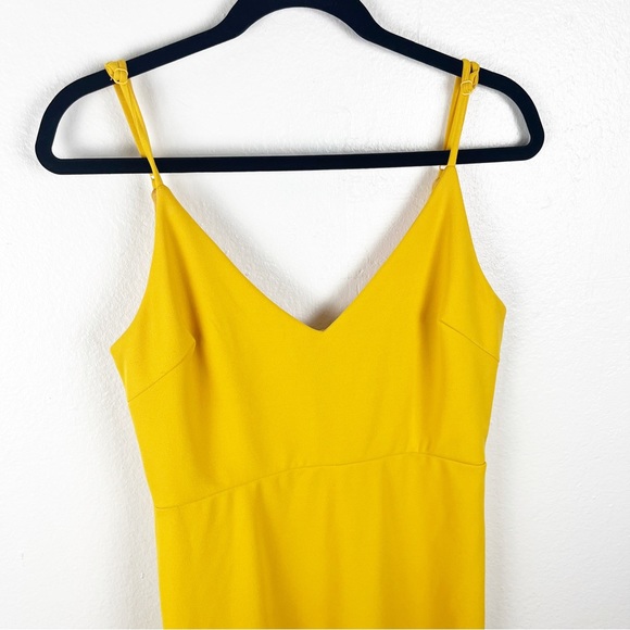 LULUS Infinite Glory Golden Yellow Adjustable Strap Lined Mermaid Maxi Dress - Picture 13 of 13